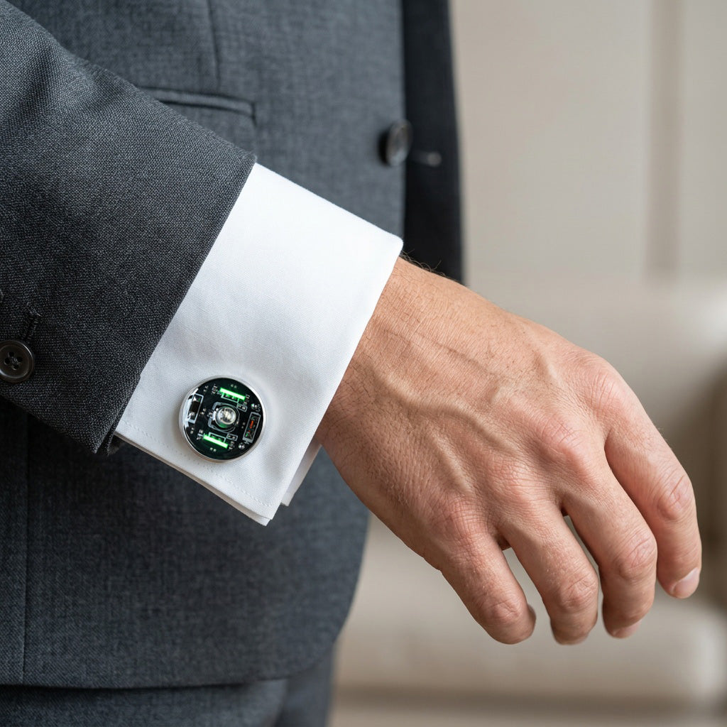 Tech Cufflinks for Computer Steam,Gift for Steam