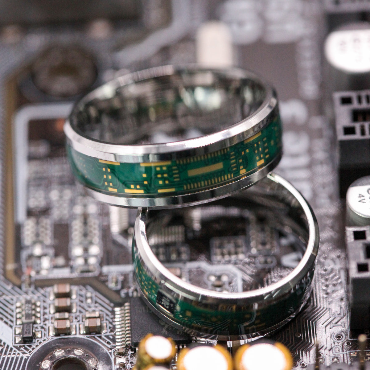 Circuit Board Rings,Gift For Gaming Lover