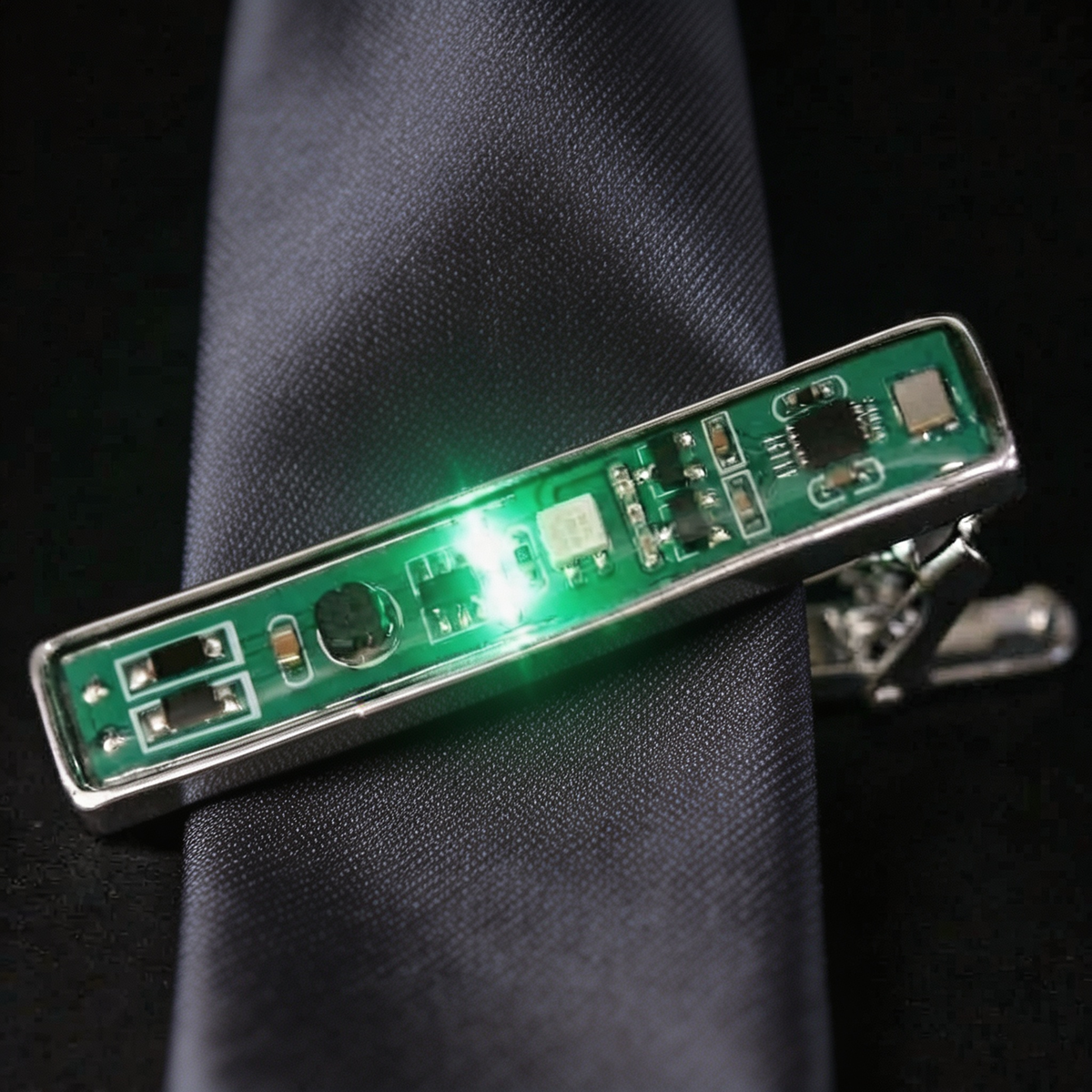 Circuit Board Tie Clip for Men – Recycled PCB Engineer Gift