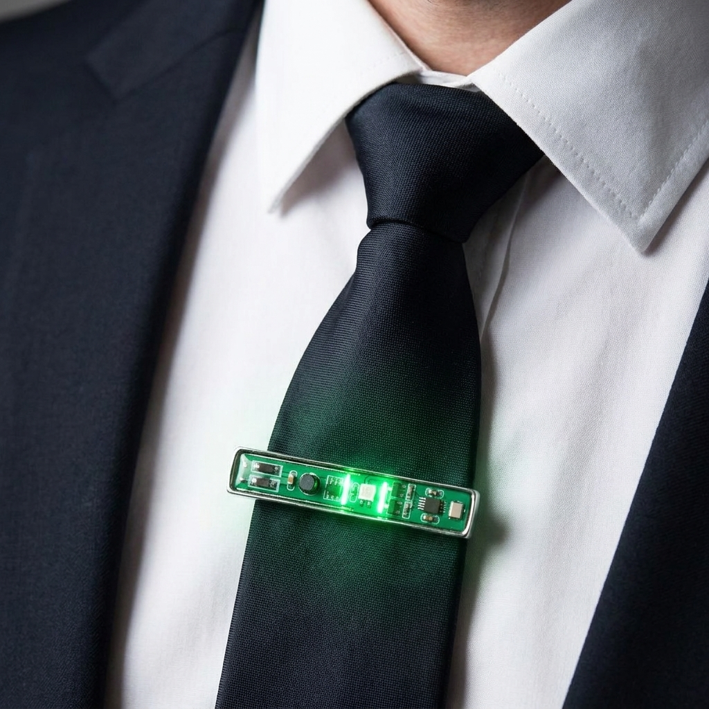 Circuit Board Tie Clip for Men – Recycled PCB Engineer Gift