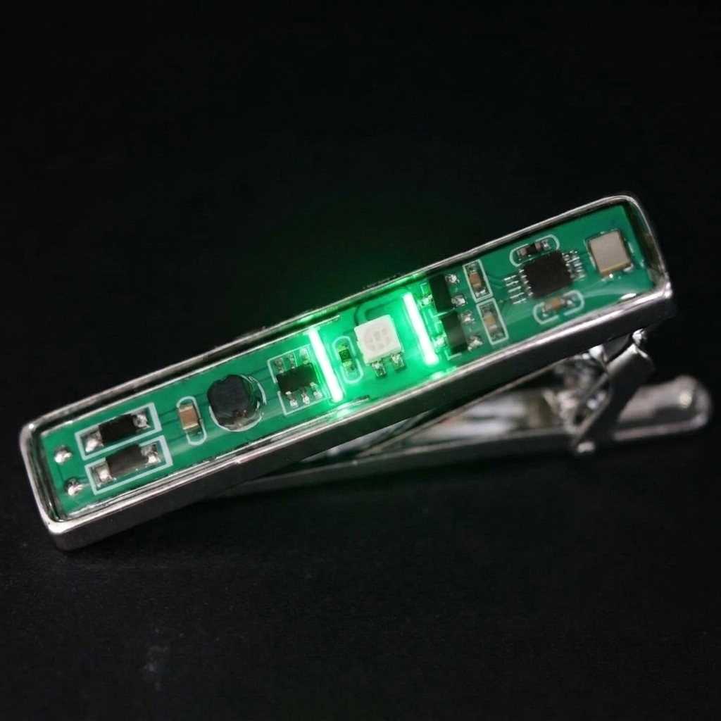 Circuit Board Tie Clip for Men – Recycled PCB Engineer Gift