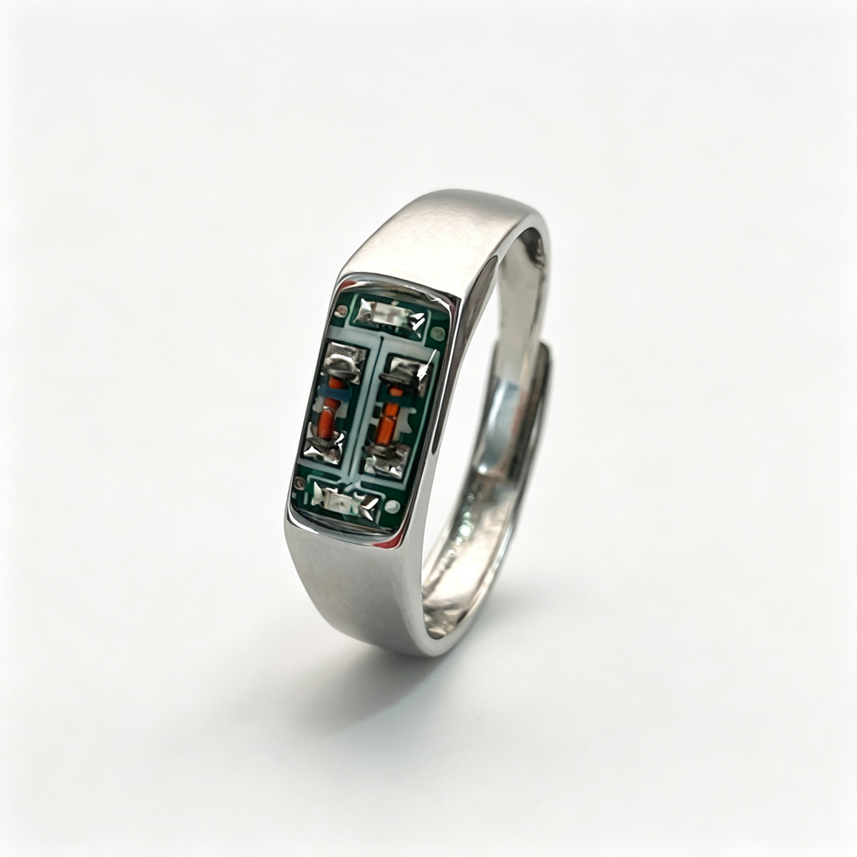 Circuit Board Ring for Women,Unique Statement Ring,Futuristic Gift for Her
