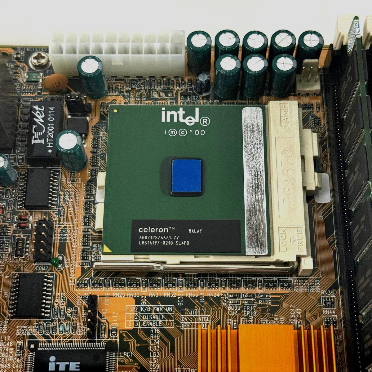 Authentic Intel Motherboard Artifact, Industrial Tech Wall Decor, Gift for Tech Lover