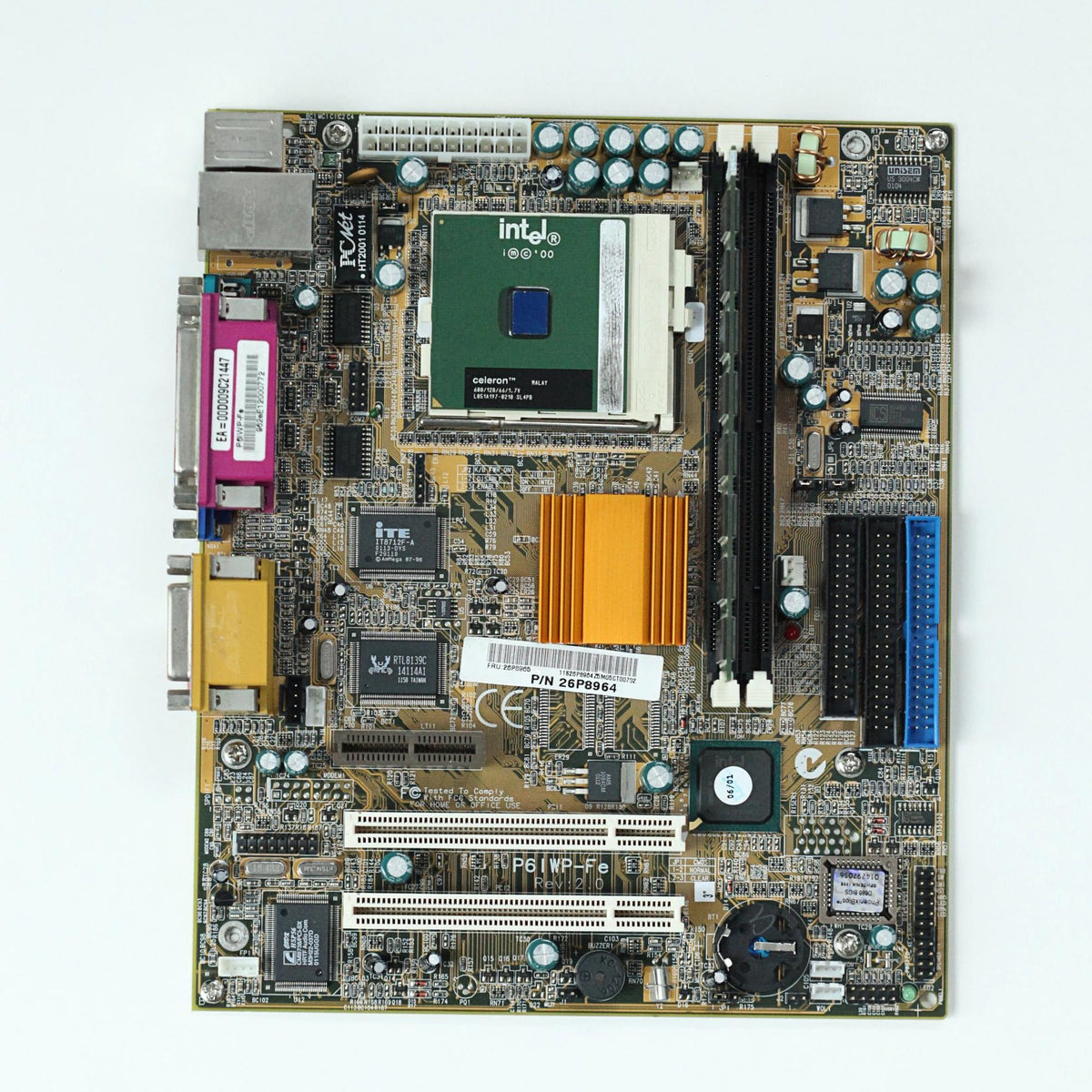 Authentic Intel Motherboard Artifact, Industrial Tech Wall Decor, Gift for Tech Lover