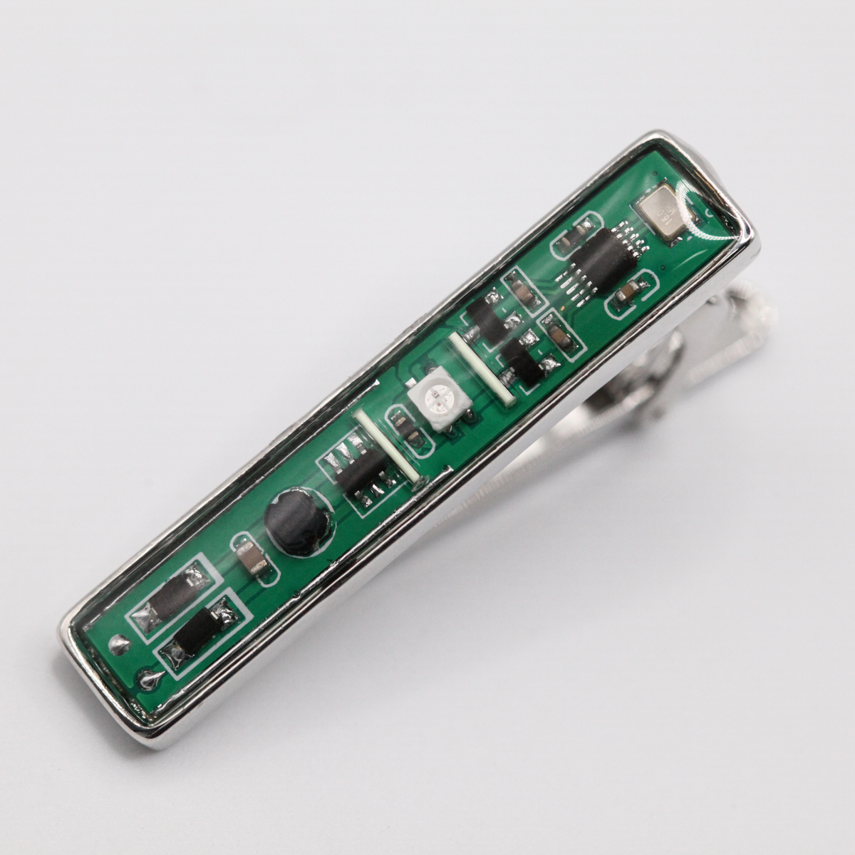 Circuit Board Tie Clip for Men – Recycled PCB Engineer Gift