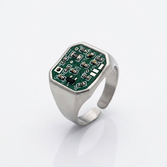 Circuit Board Ring,Glow Ring,Gamer Gift