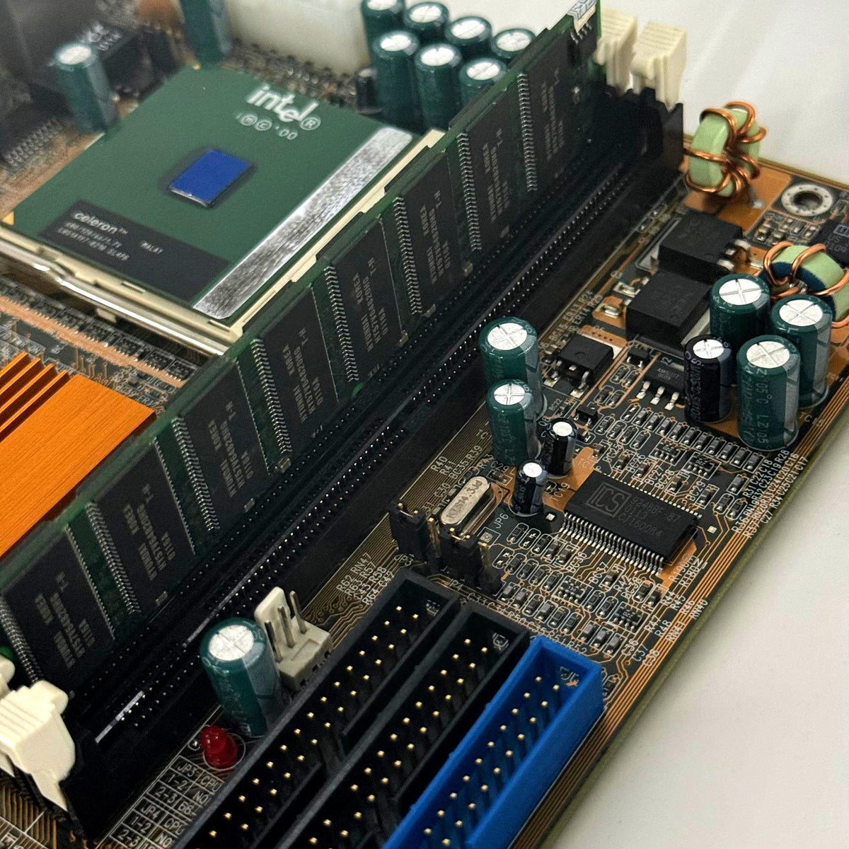 Authentic Intel Motherboard Artifact, Industrial Tech Wall Decor, Gift for Tech Lover