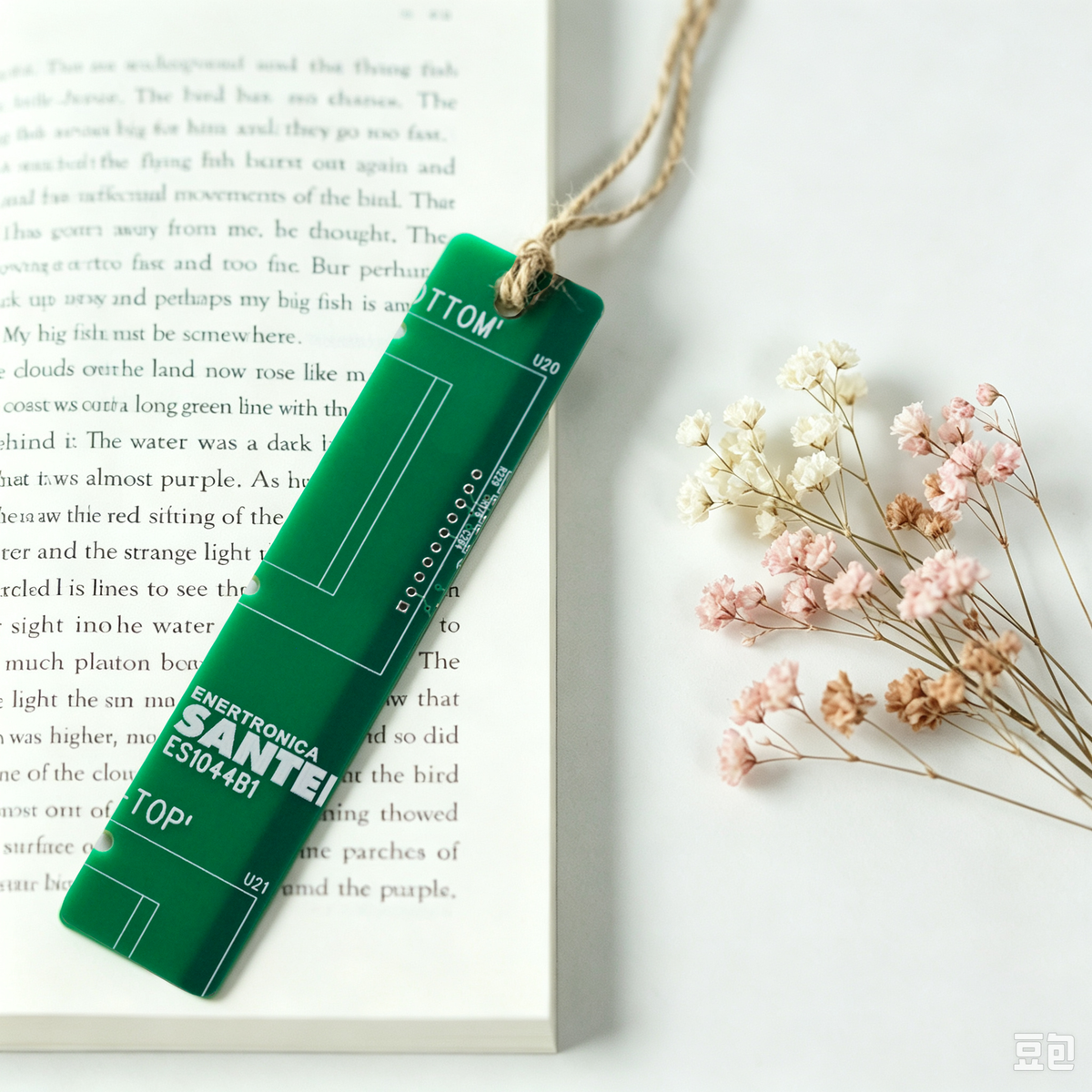Recycled Circuit Board Bookmark,Reader Lover Bookmark, Gift for Engineer