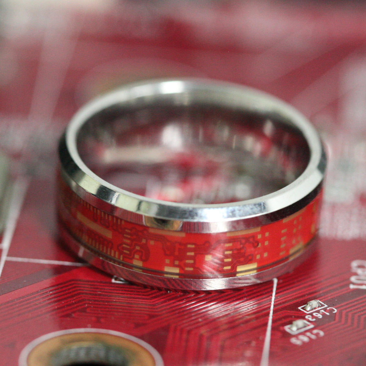 Circuit Board Rings,Gift For Gaming Lover