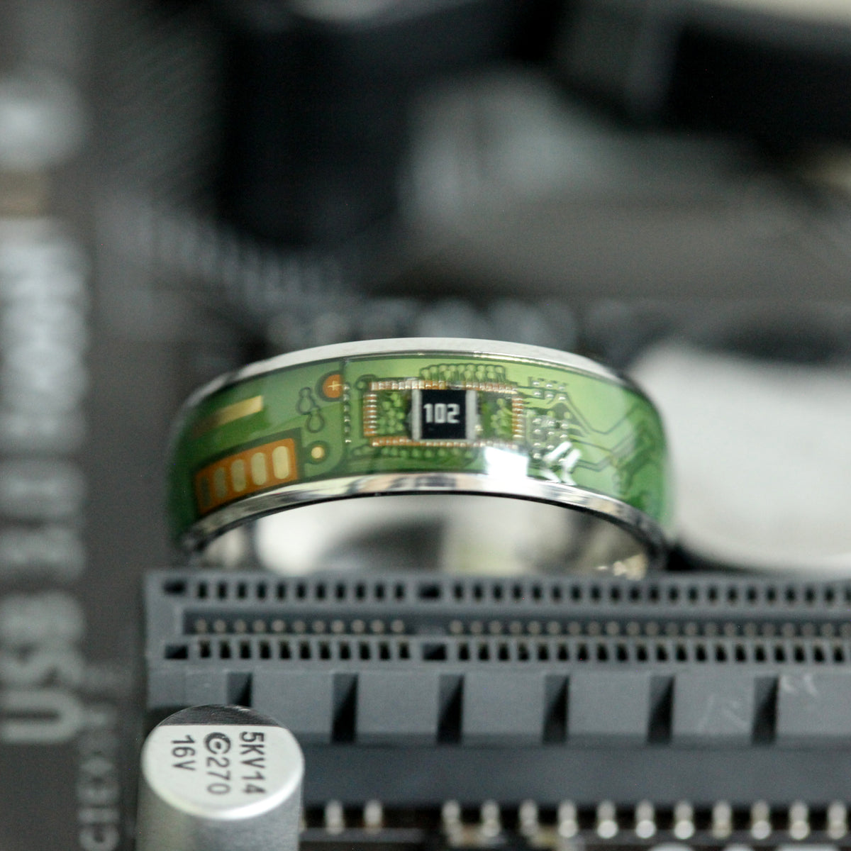 Circuit Board Ring,Geek Gamer Jewelry,Hackers Gift