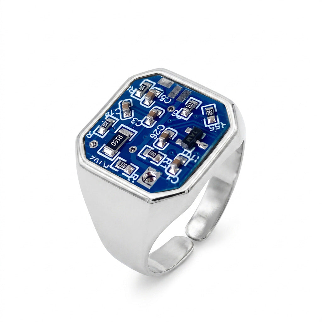 Circuit Board Ring,Glow Ring,Gamer Gift