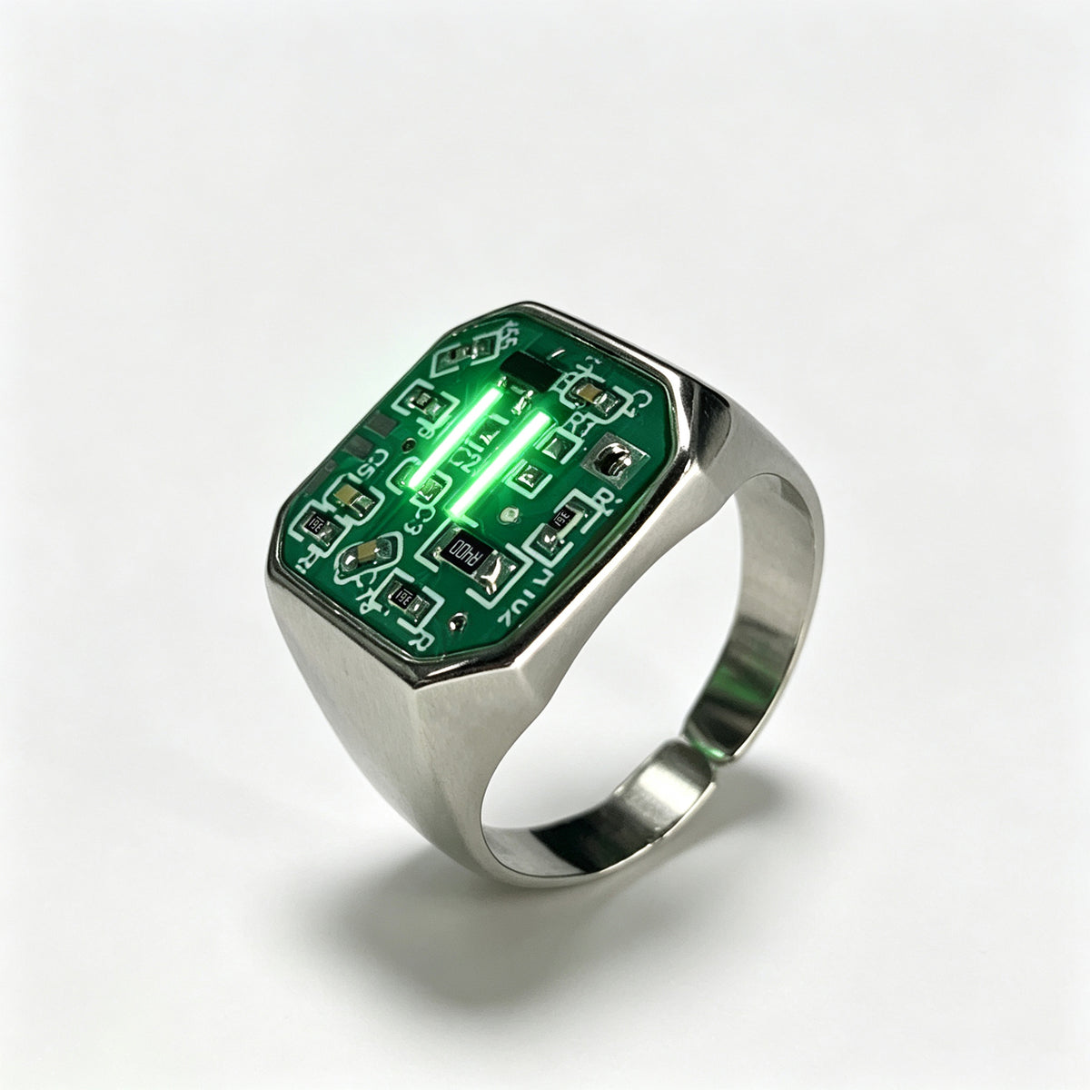 Circuit Board Ring,Glow Ring,Gamer Gift