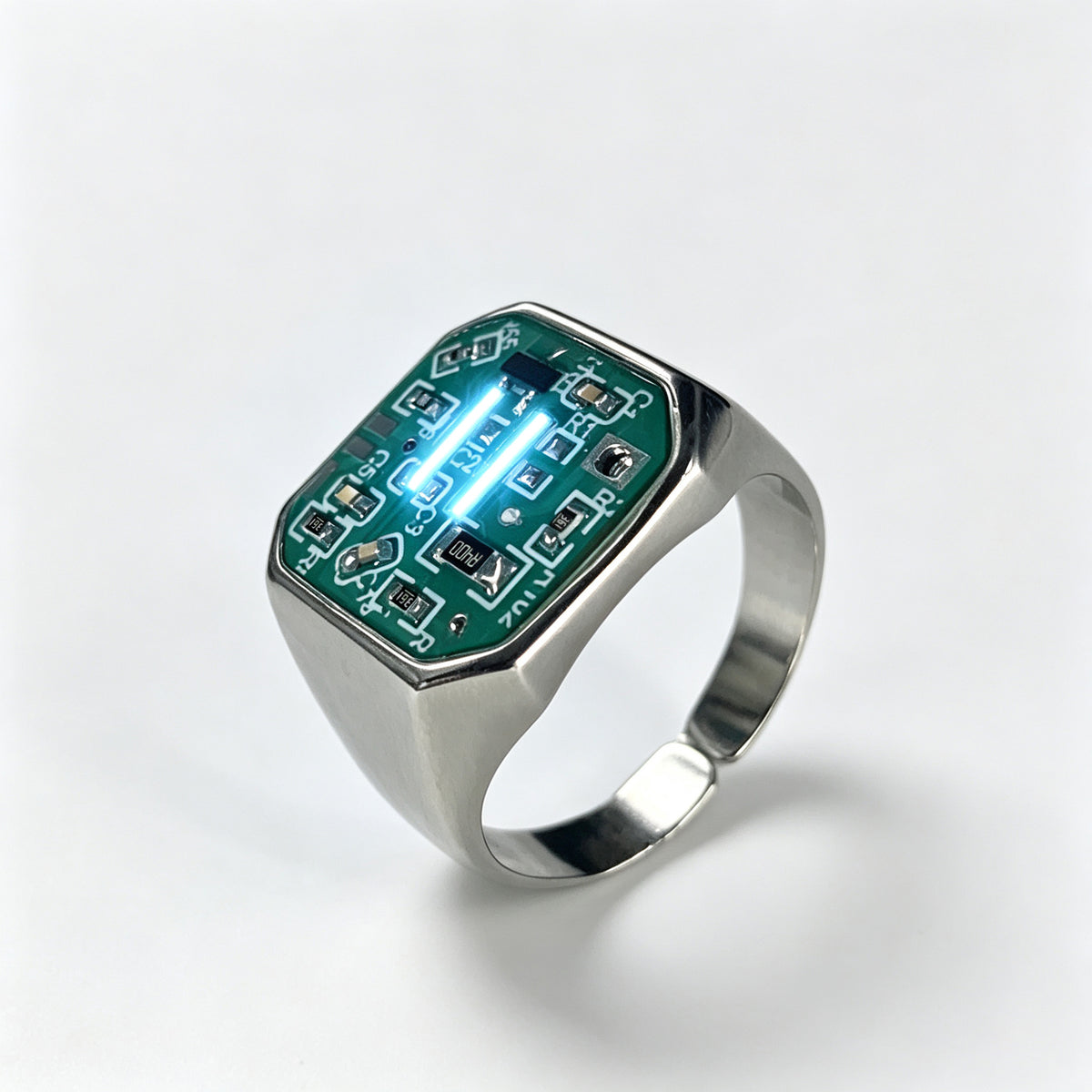 Circuit Board Ring,Glow Ring,Gamer Gift