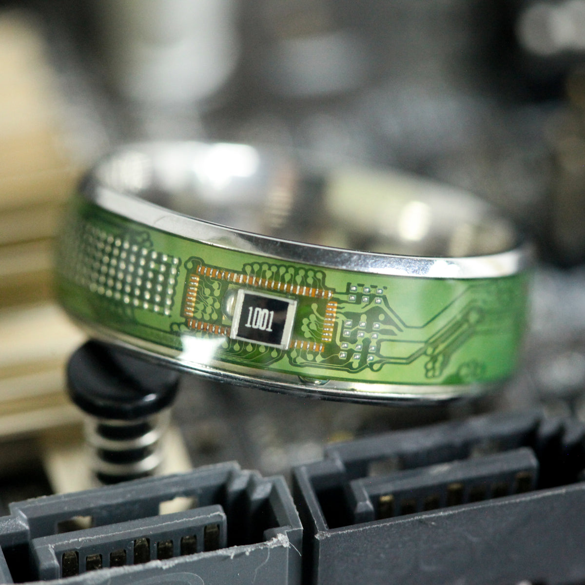 Circuit Board Ring,Geek Gamer Jewelry,Hackers Gift