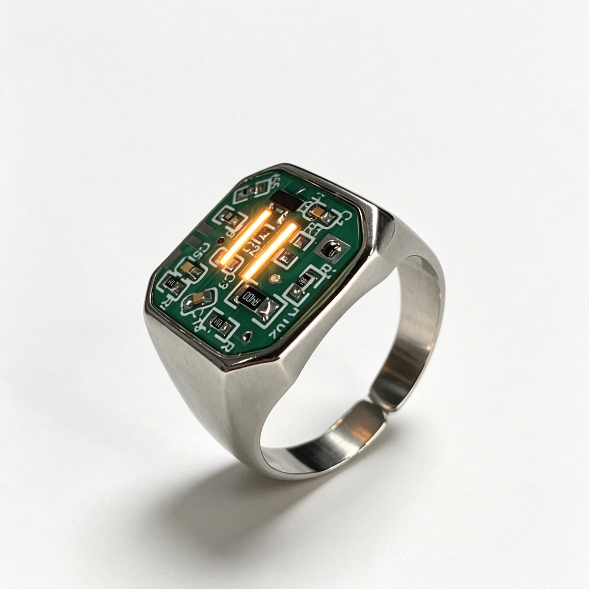 Circuit Board Ring,Glow Ring,Gamer Gift