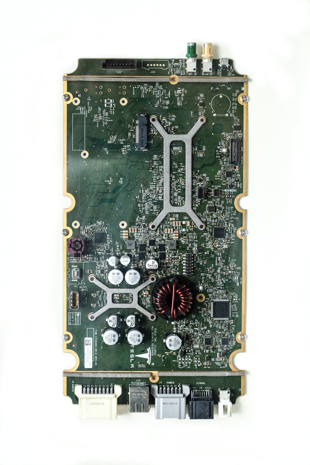 Original Tesla Motherboard Art Circuit Board Tech Wall Decor