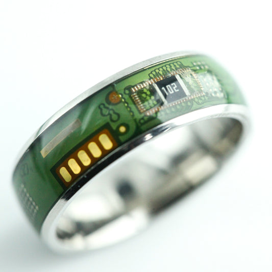Circuit Board Ring,Geek Gamer Jewelry