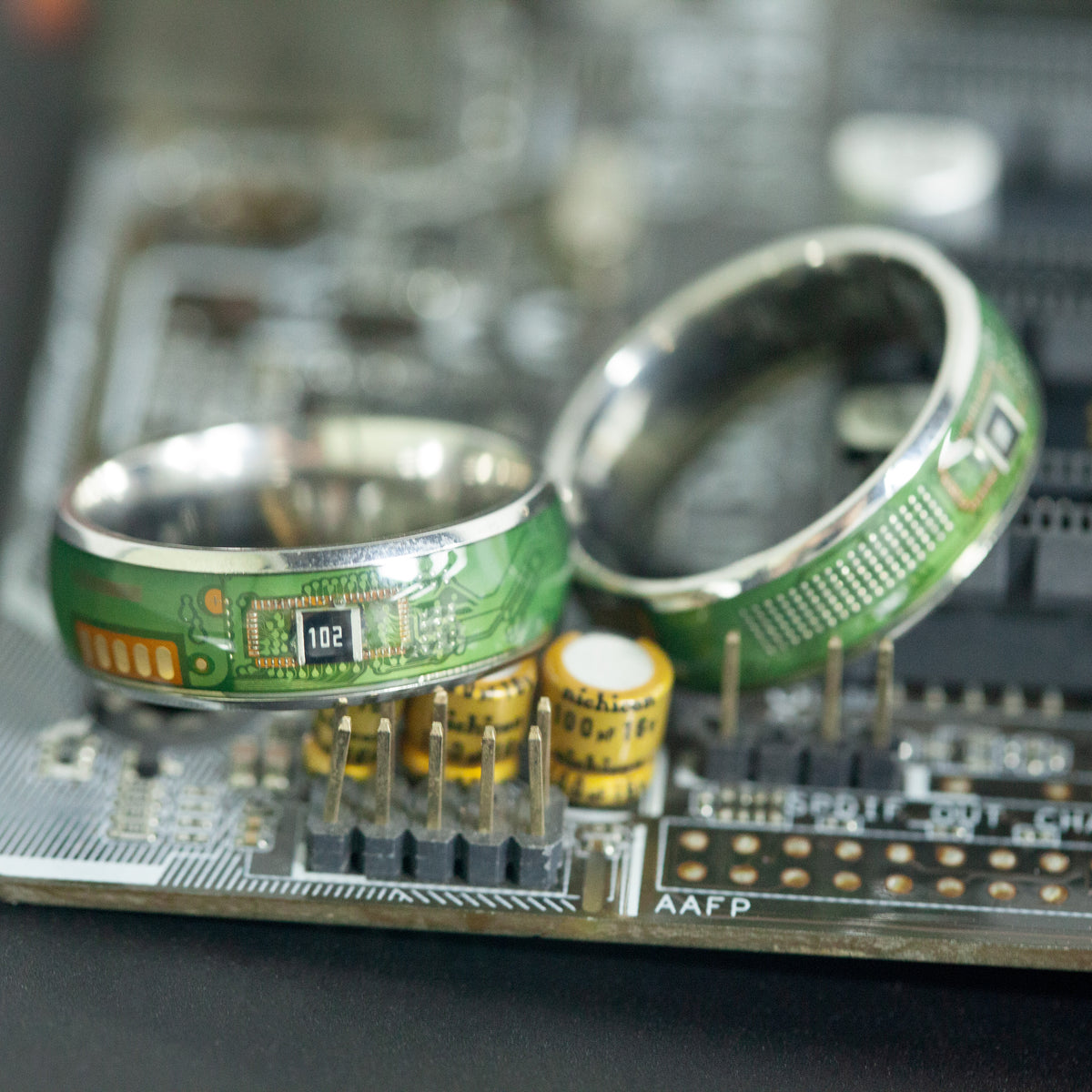 Circuit Board Ring,Geek Gamer Jewelry,Hackers Gift